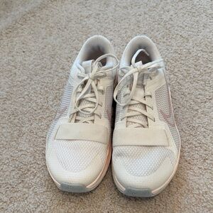 Nike Cream and Pink Sneakers